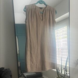 Theory Beige Sleeveless Dress